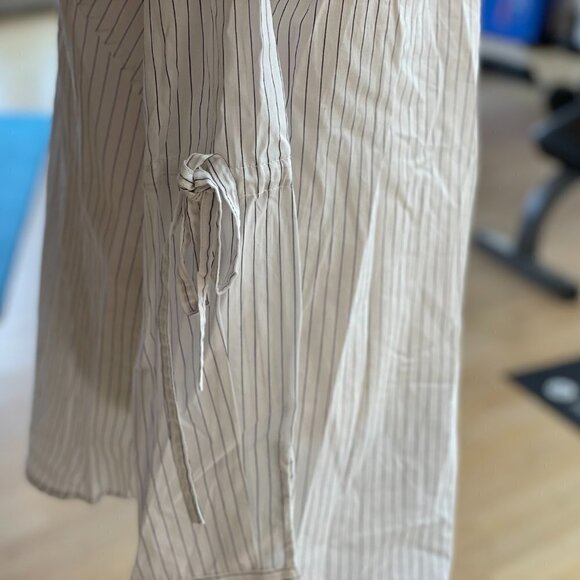 MAX Studio Striped Button Up Blouse - Picture 8 of 8